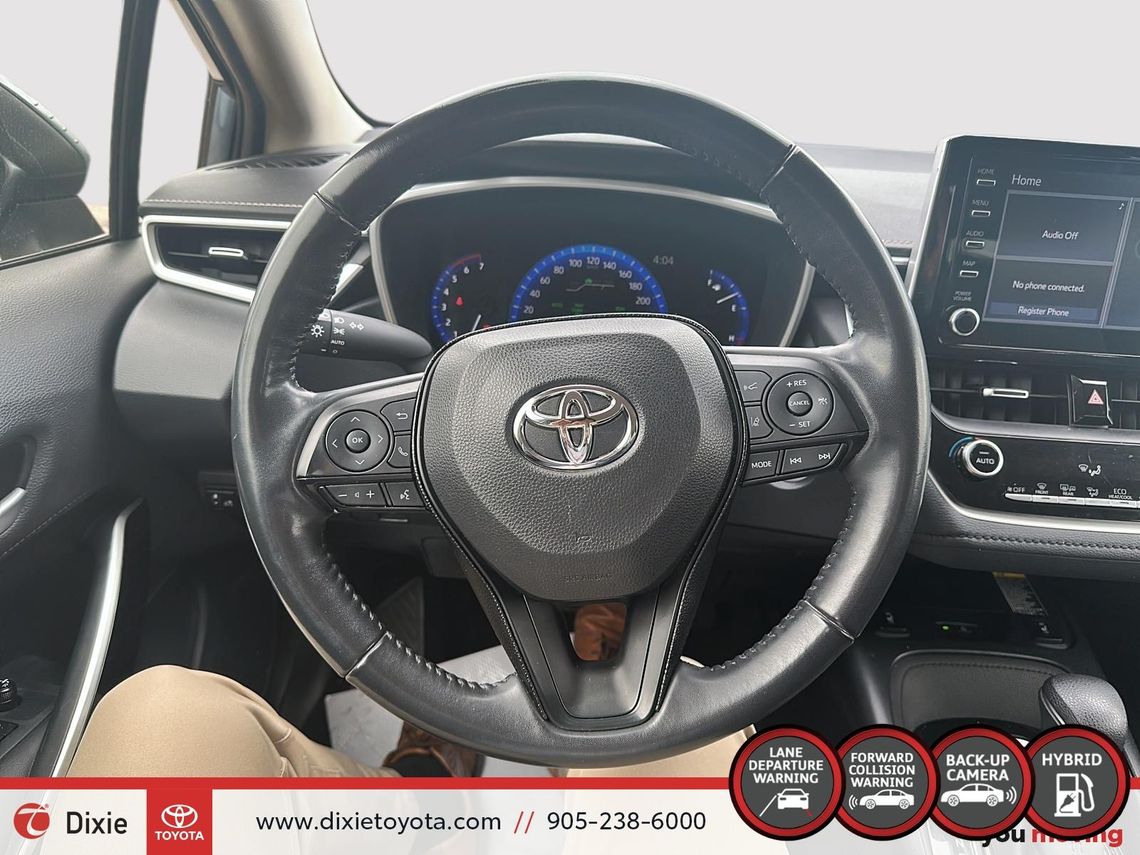 2020 TOYOTA COROLLA HYBRID LE PREMIUM / CLEAN CARFAX / LEATHER SURFACE / BACK UP CAMERA / HETAED STEERING WHEEL / APPLE CARPLAY