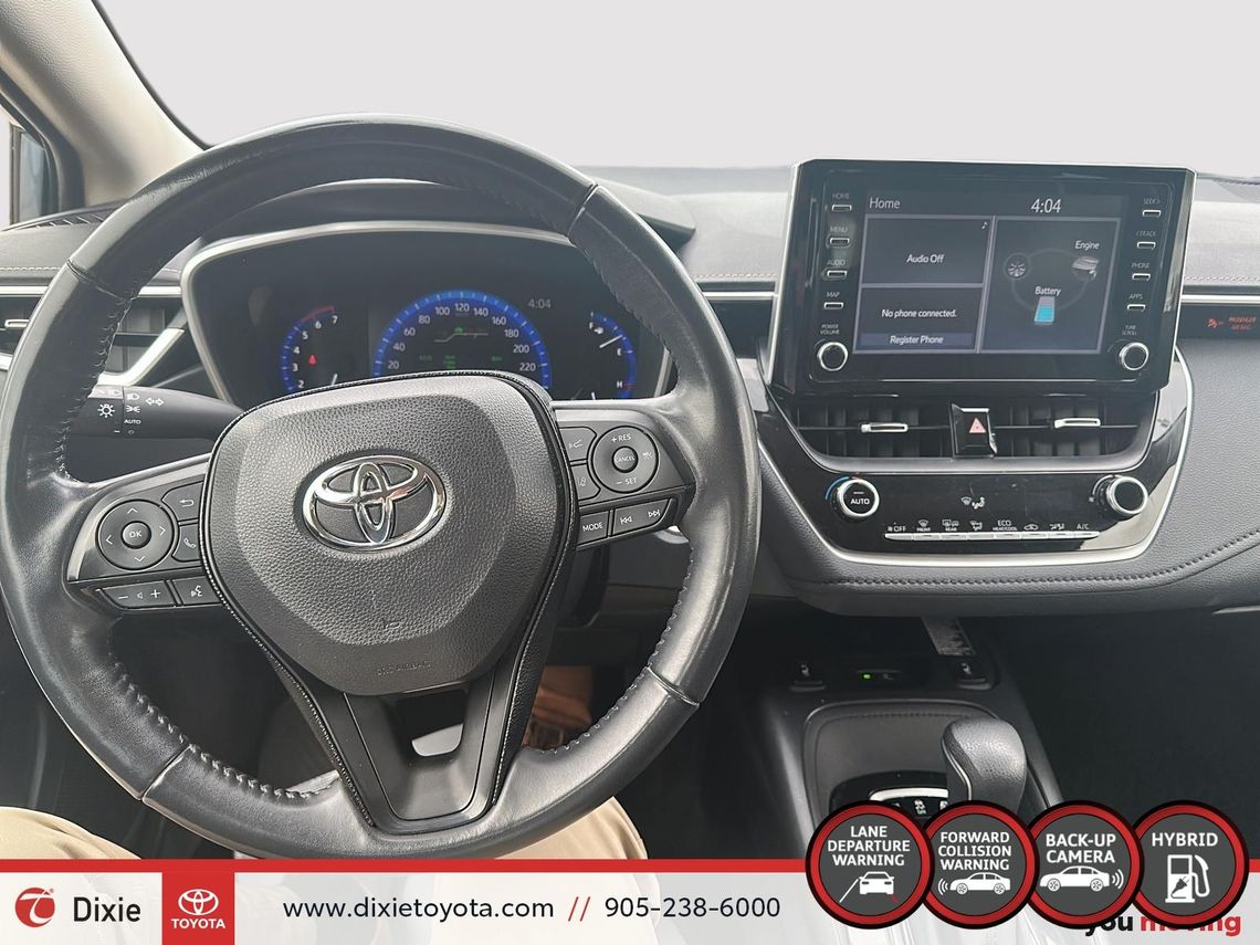 2020 TOYOTA COROLLA HYBRID LE PREMIUM / CLEAN CARFAX / LEATHER SURFACE / BACK UP CAMERA / HETAED STEERING WHEEL / APPLE CARPLAY