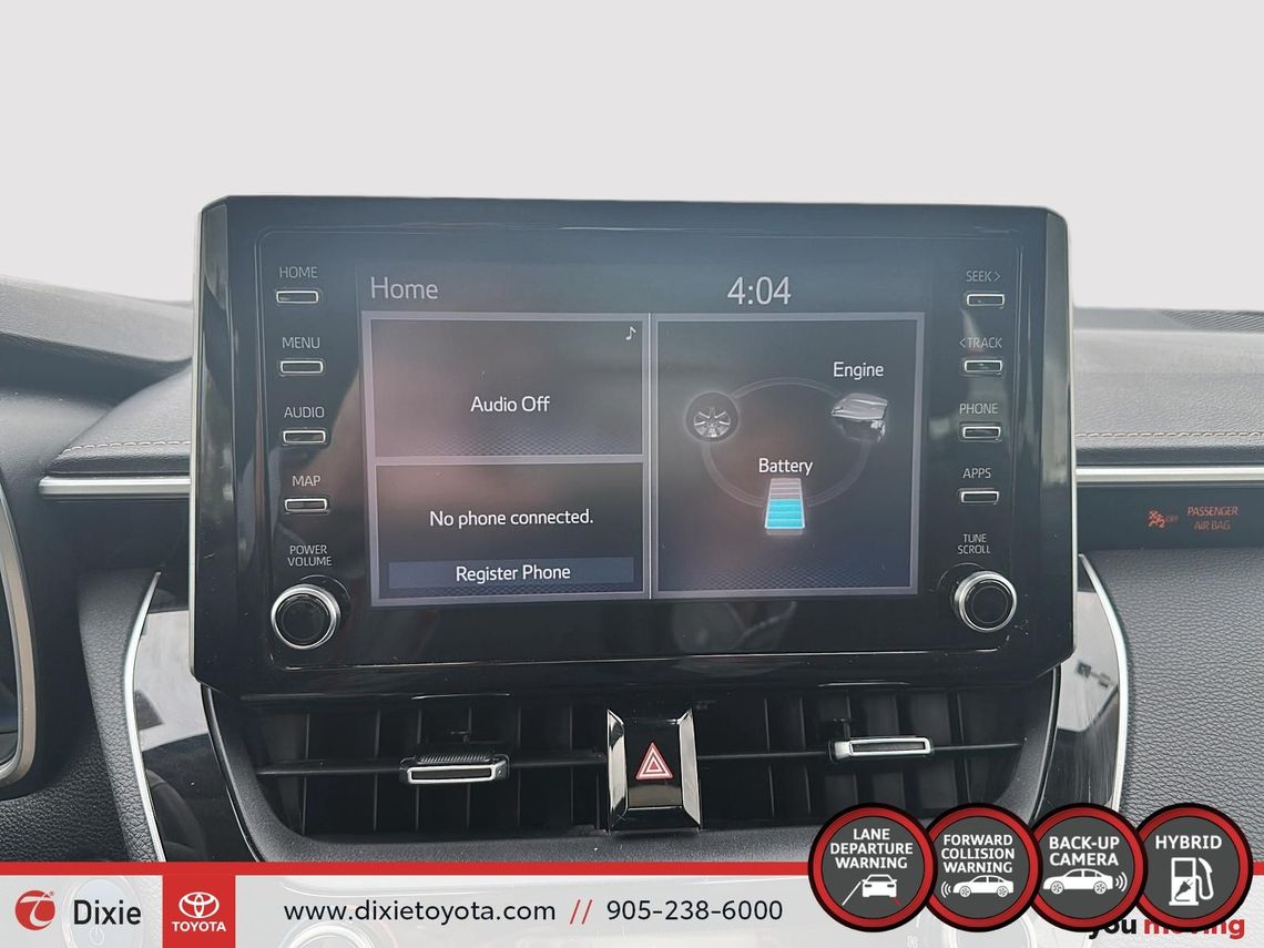 2020 TOYOTA COROLLA HYBRID LE PREMIUM / CLEAN CARFAX / LEATHER SURFACE / BACK UP CAMERA / HETAED STEERING WHEEL / APPLE CARPLAY