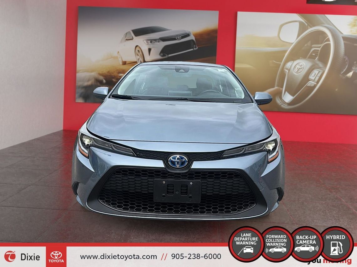 2020 TOYOTA COROLLA HYBRID LE PREMIUM / CLEAN CARFAX / LEATHER SURFACE / BACK UP CAMERA / HETAED STEERING WHEEL / APPLE CARPLAY