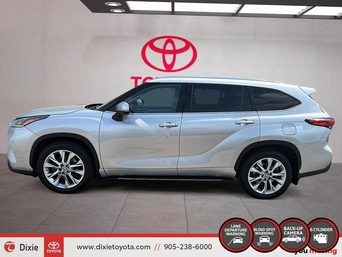 2022 TOYOTA HIGHLANDER LIMITED AWD / TCUV / HEATED AND VENTILATED SEATS / ALLOY WHEELS / LEATHER SURFACE / CARPLAY AND ANDROID AUTO