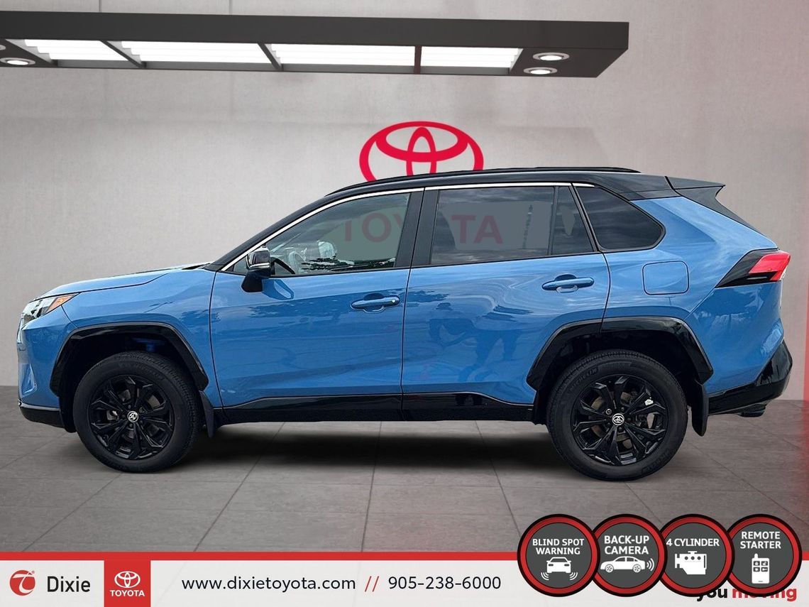2023 TOYOTA RAV4 XSE TEC AWD HYBRID / CLEAN CARFAX / HEATED AND VENTILATED SEATS / MOONROOF / LEATHER SURFACE / ALLOY WHEELS / CARPLAY AND ANDROID AUTO