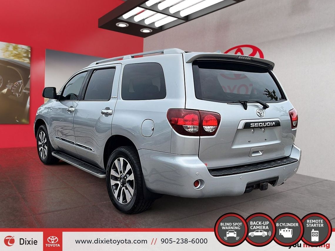 2020 TOYOTA SEQUOIA LIMITED 4WD 8 PASSANGER / TCUV / 8 PASSANGER / HEATED SEATS / LEATHER SURFACE / CARPLAY AND ANDROID AUTO