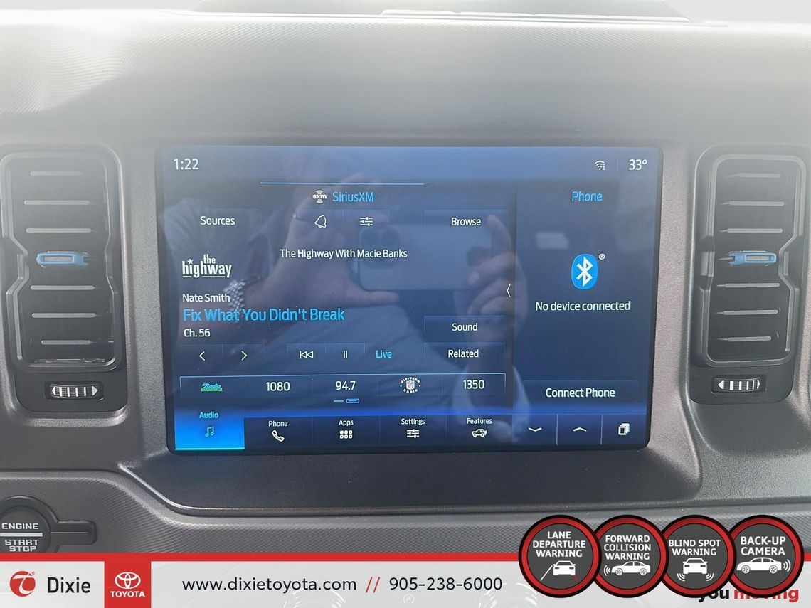 2024 FORD BRONCO BLACK DIAMOND 4WD / CLEAN CARFAX / STEEL BUMPER / HEATED SEATS / CARPLAY