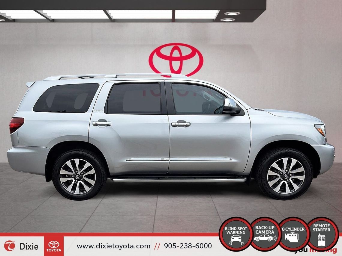 2020 TOYOTA SEQUOIA LIMITED 4WD 8 PASSANGER / TCUV / 8 PASSANGER / HEATED SEATS / LEATHER SURFACE / CARPLAY AND ANDROID AUTO