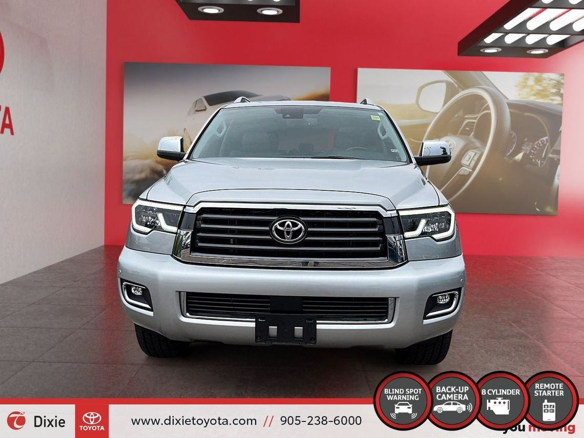 2020 TOYOTA SEQUOIA LIMITED 4WD 8 PASSANGER / TCUV / 8 PASSANGER / HEATED SEATS / LEATHER SURFACE / CARPLAY AND ANDROID AUTO