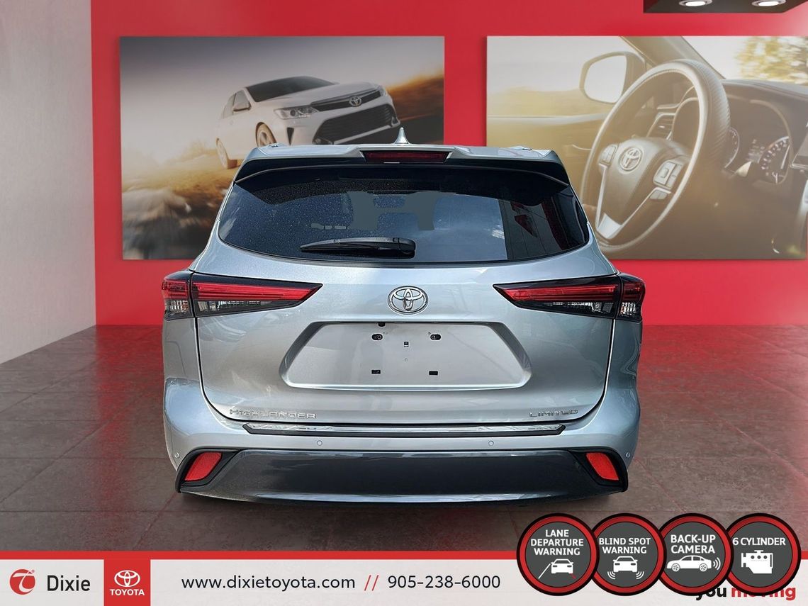 2022 TOYOTA HIGHLANDER LIMITED AWD / TCUV / HEATED AND VENTILATED SEATS / ALLOY WHEELS / LEATHER SURFACE / CARPLAY AND ANDROID AUTO