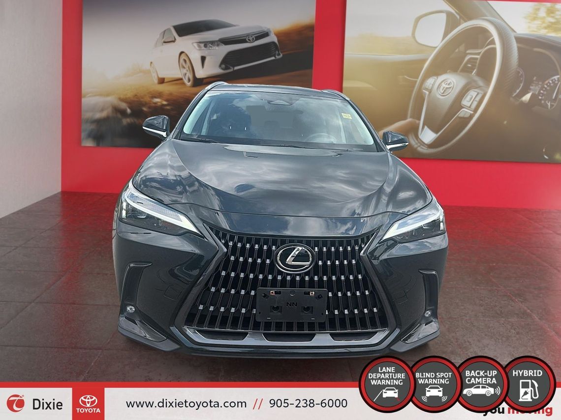 2023 LEXUS NX350H HYBRID PREMIUM PKG / CLEAN CARFAX / HEATED SEATS / LEATHER SURFACE / ALLOY WHEELS / CARPLAY AND ANDROID AUTO